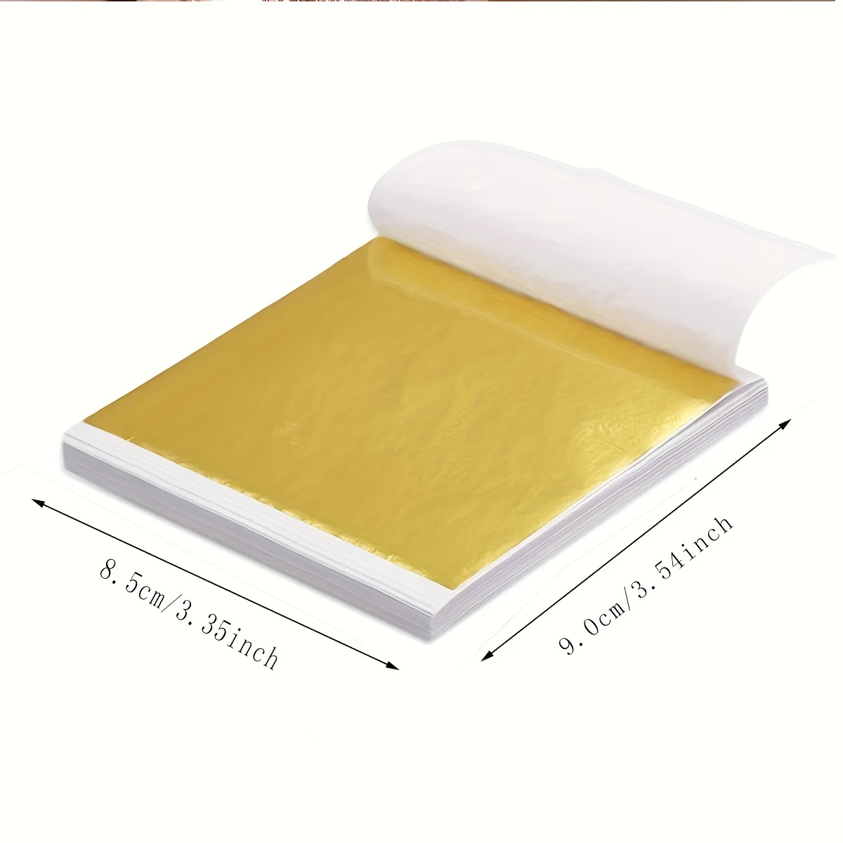 BLOCK 100 HOJAS PAN DE ORO (8.5X9CM) - Imagen 2