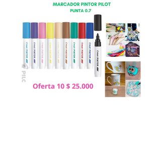 PACK 10 MARCADORES 0.7 PINTOR COLORES