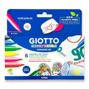 SET 6 ROTULADORES DECOR TEXTIL GIOTTO
